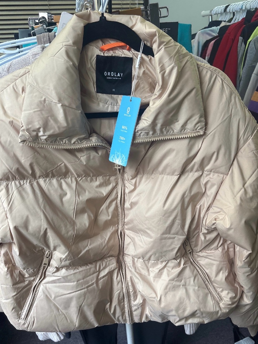 ORolay Women's Cream Puffer Jacket
